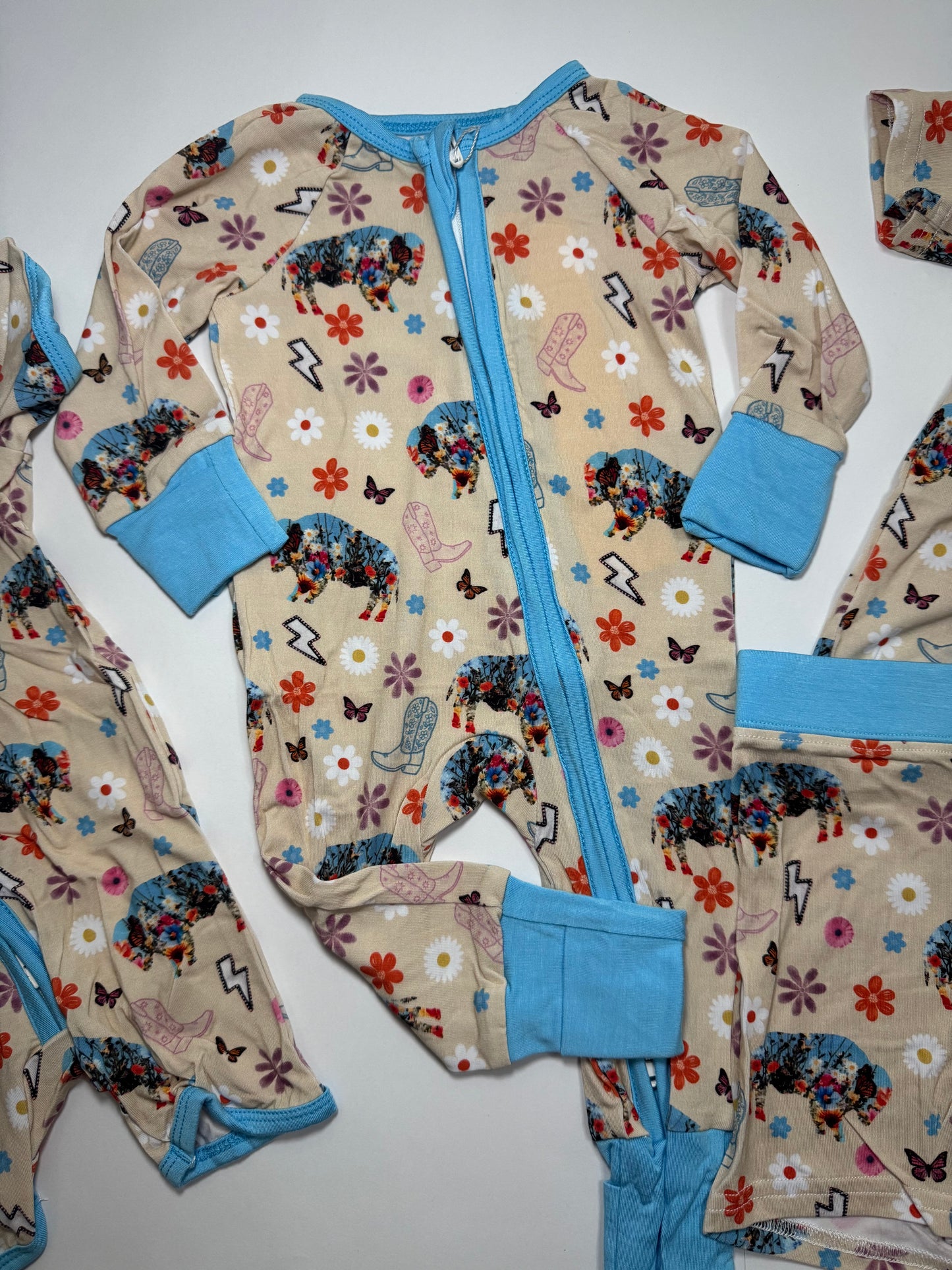 Wildflower Bison Bamboo Romper