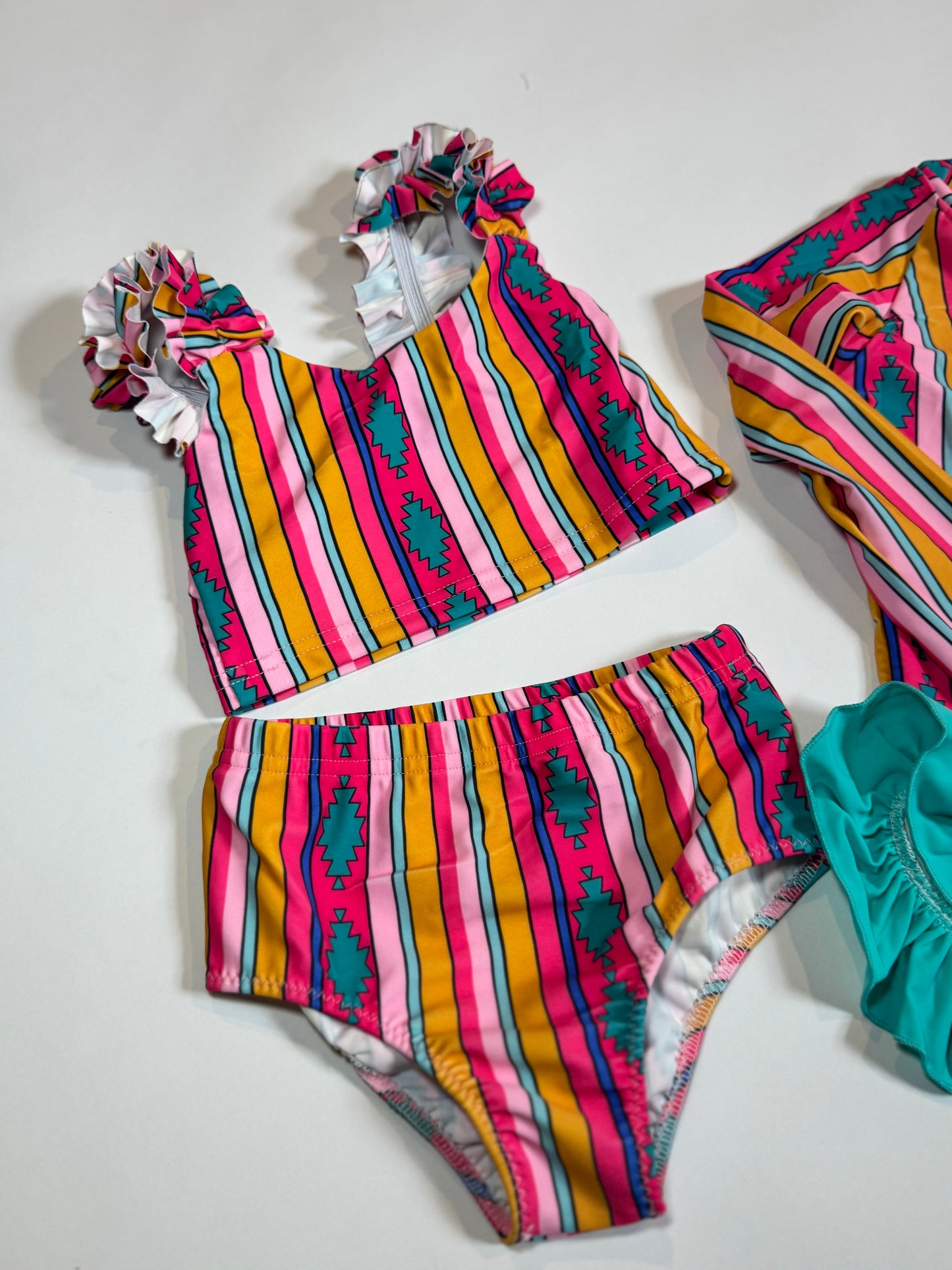 Serape 2Pc Ruffle Swim