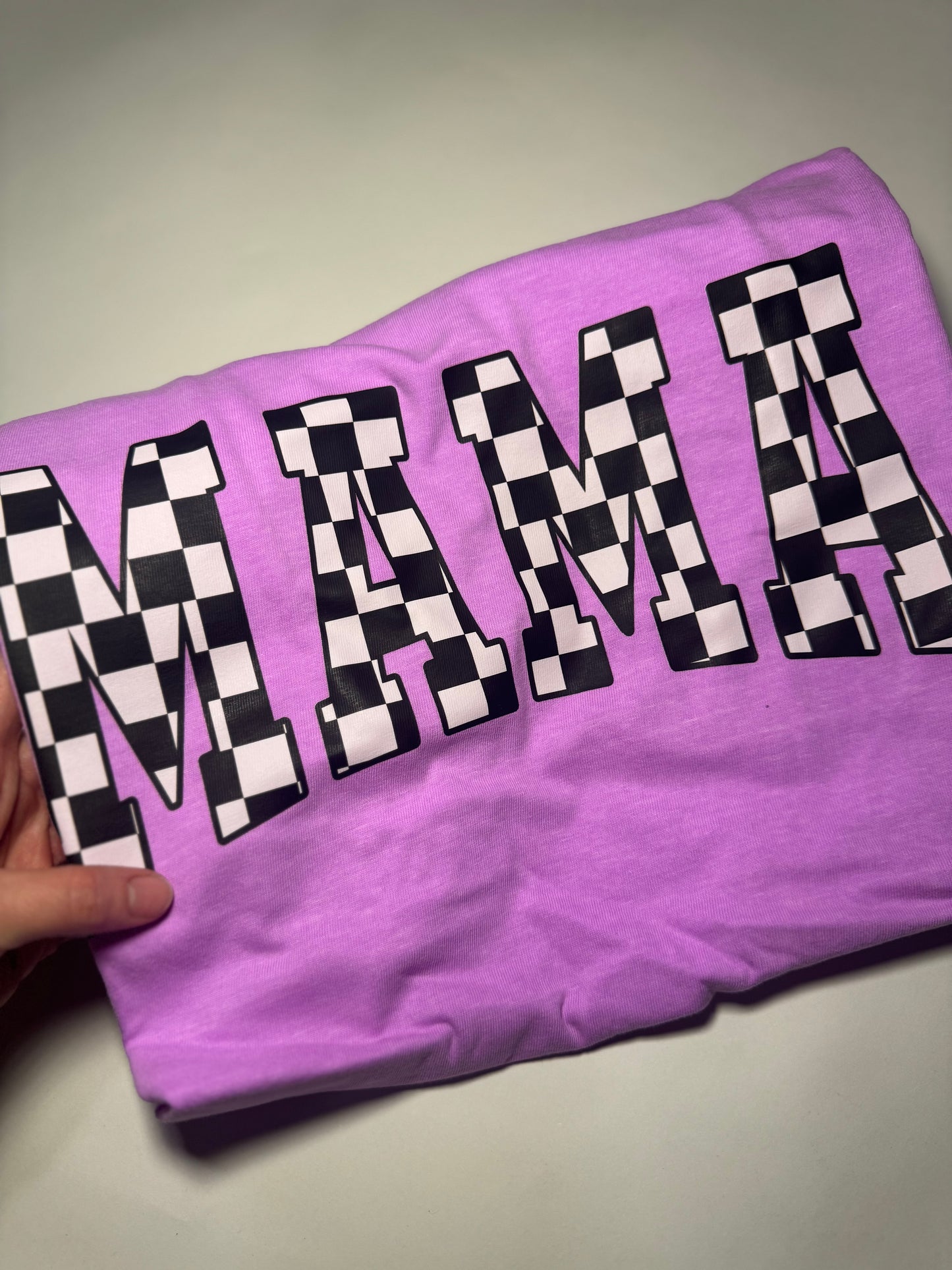 Checkered Mama Comfort Colors Tee