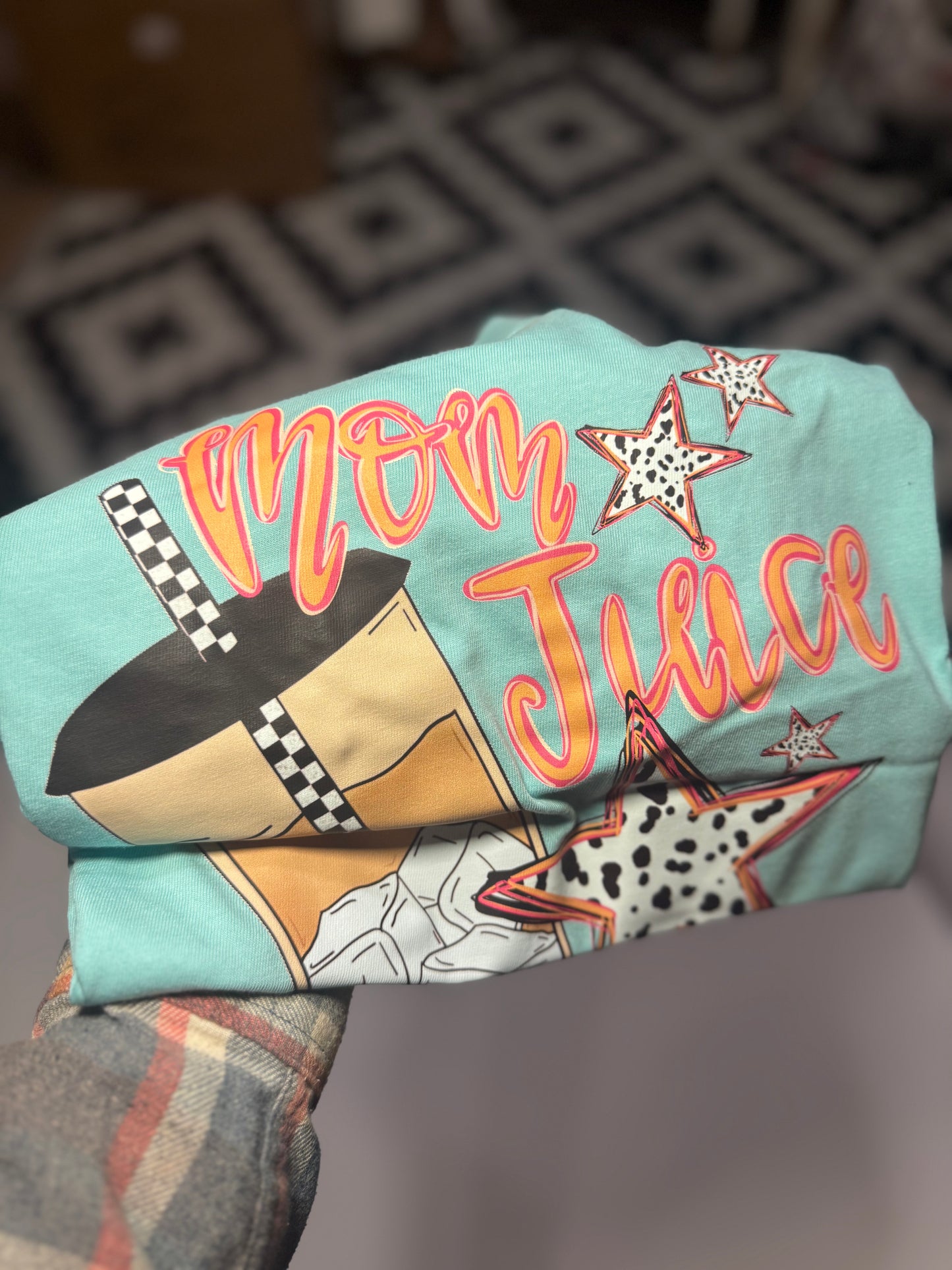 Mom Juice Iced Coffee Comfort Colors Tee