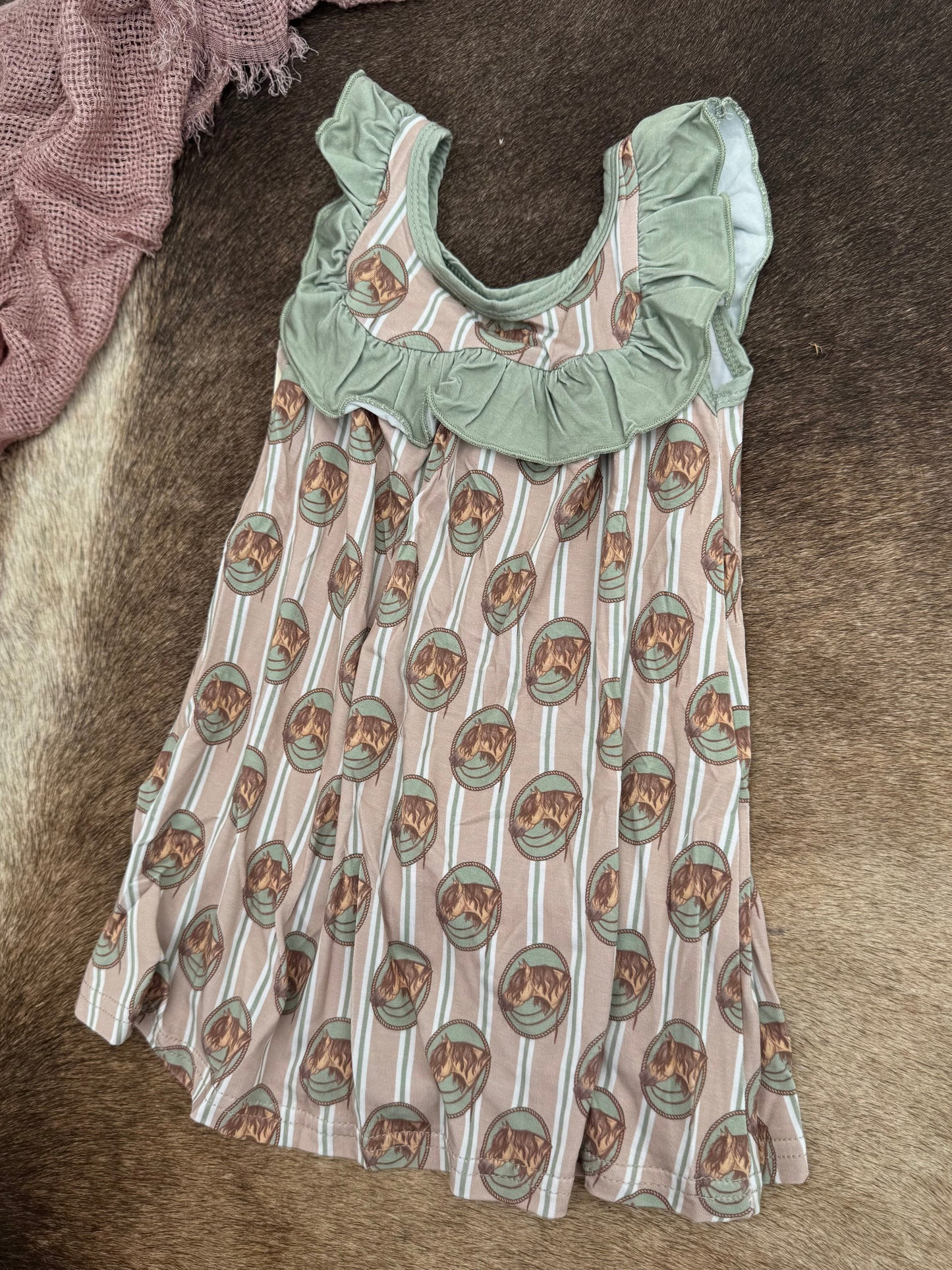 Sage Buckskin Bamboo Dress