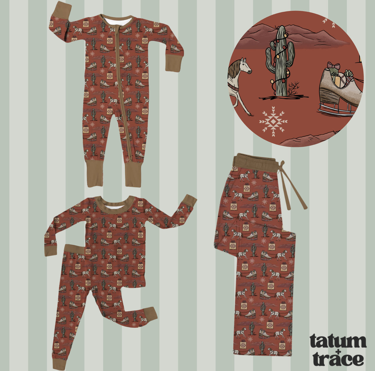 Oct Preorder Christmas Bamboo - Adult Pants