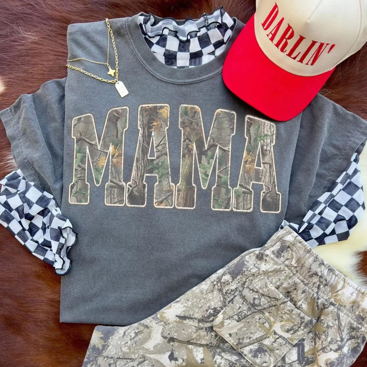 Camo Mama Comfort Colors Tee