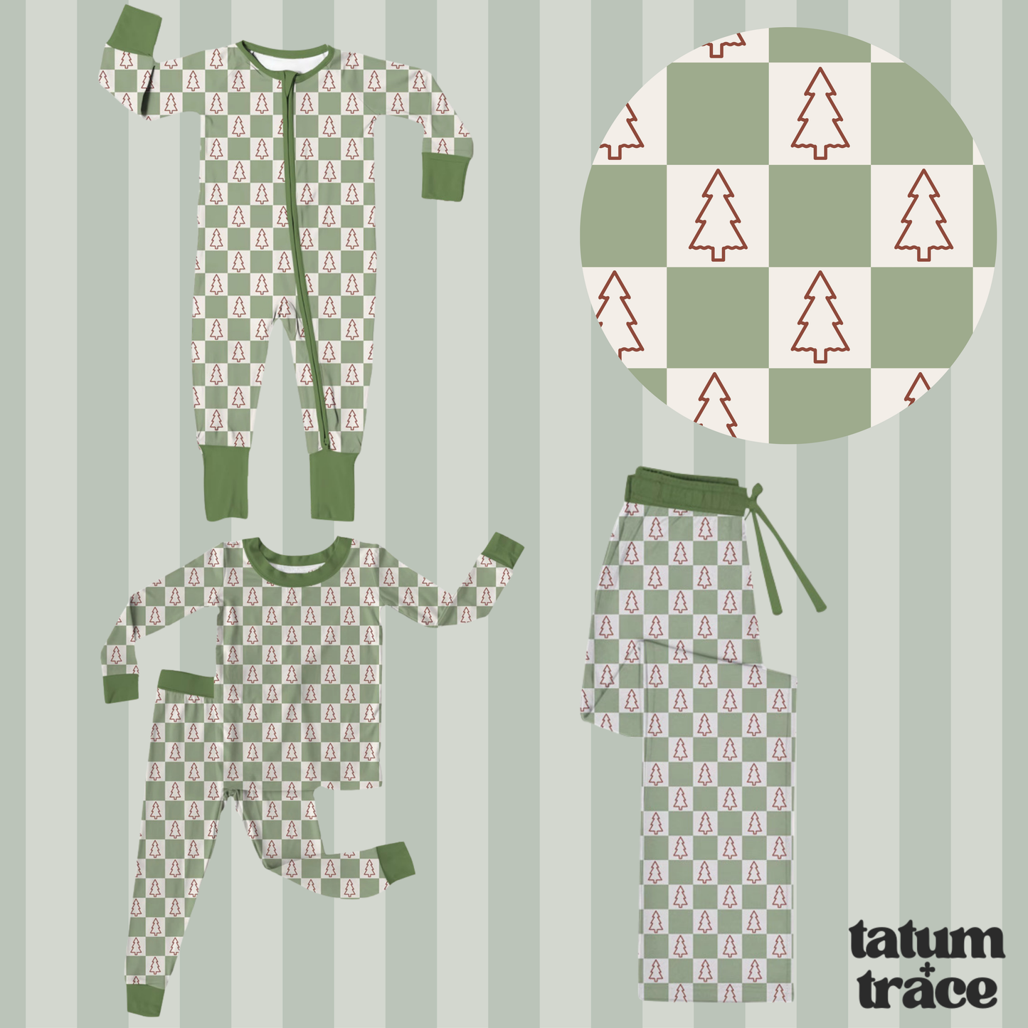 Oct Preorder Christmas Bamboo - Adult Pants