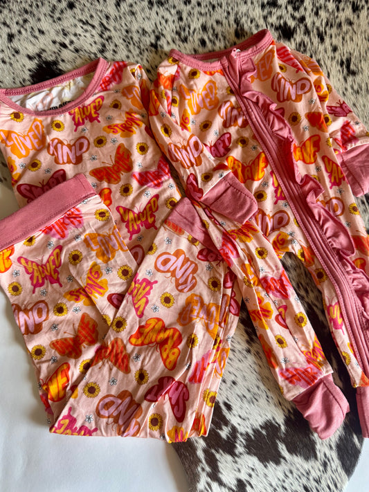 Butterfly Affirmations Bamboo Pants Set
