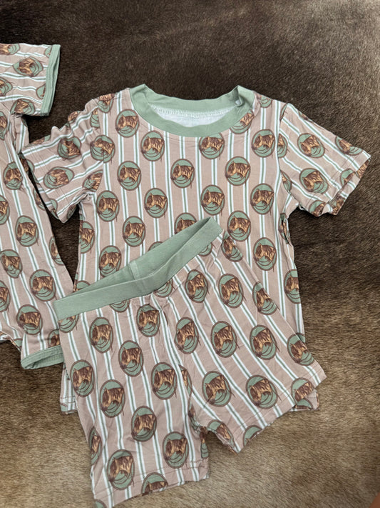 Sage Buckskin Bamboo Shorts Set