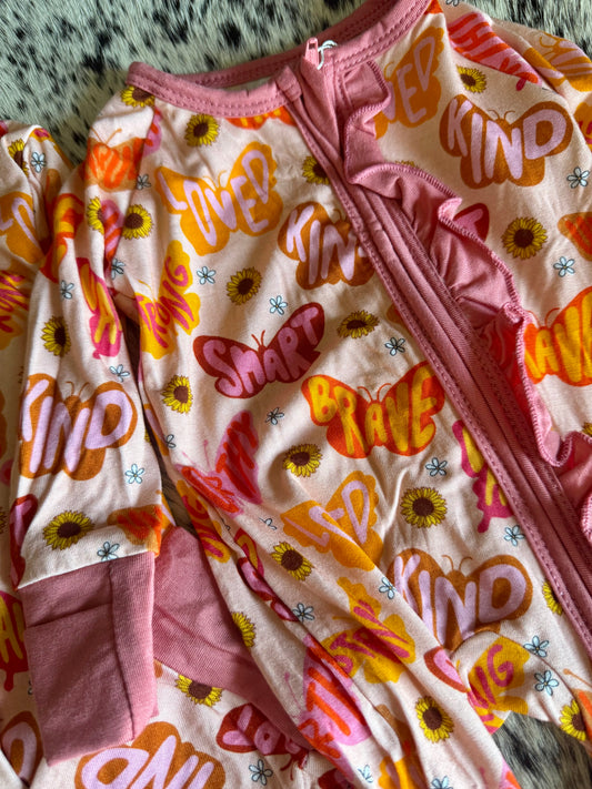 Butterfly Affirmations Bamboo Romper