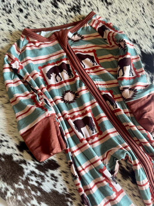 Bay Stripes Bamboo Romper