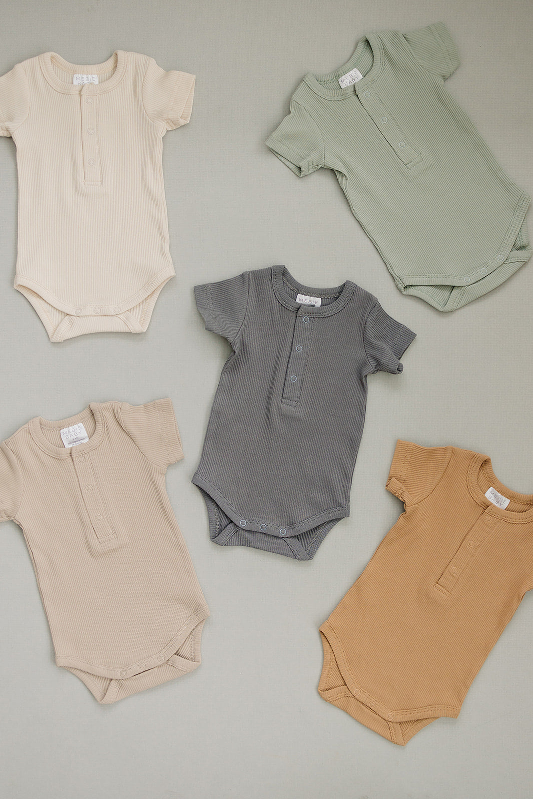 Cafe Organic Cotton Ribbed Snap Bodysuit