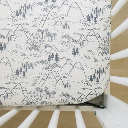 Summit Muslin Crib Sheet