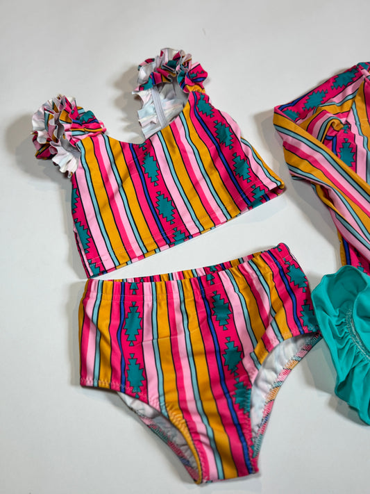 Serape 2Pc Ruffle Swim