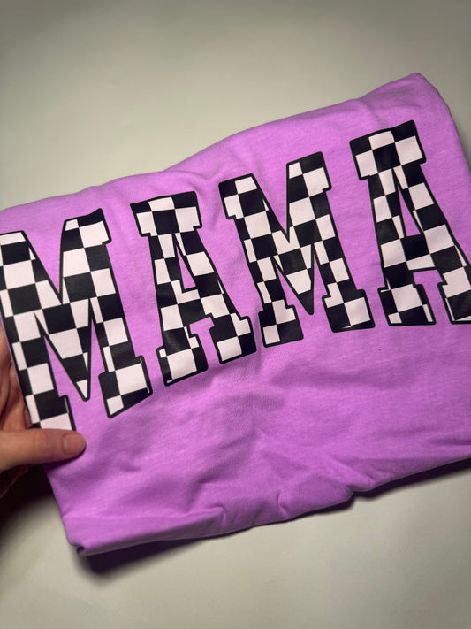 Checkered Mama Comfort Colors Tee