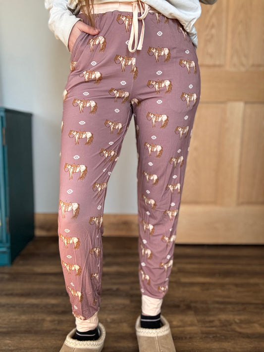 Roan Horse Adult Bamboo Joggers