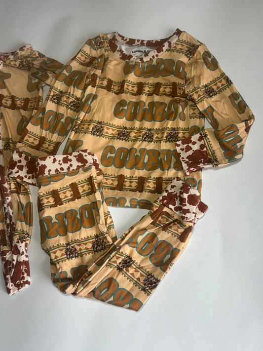 Cool Cowboy Bamboo Pants Set