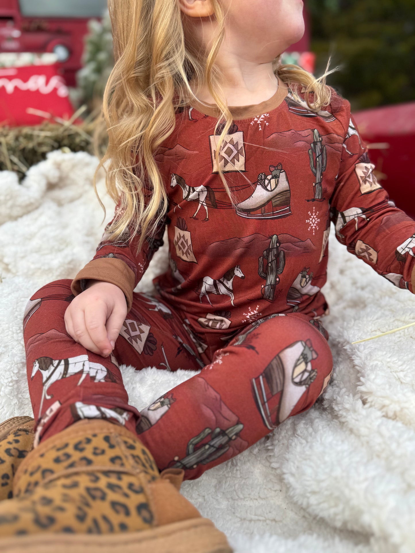 Preorder Christmas Bamboo - LS Pants Sets