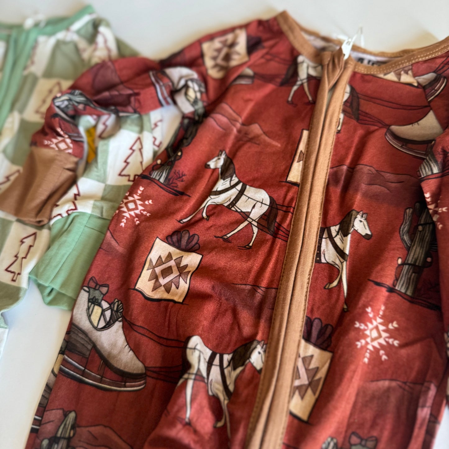 Western Christmas Adult Bamboo Pants