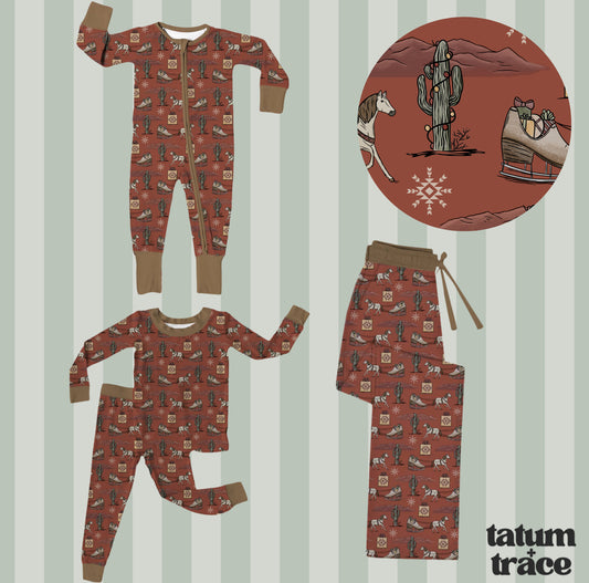 Oct Preorder Christmas Bamboo - Adult Pants