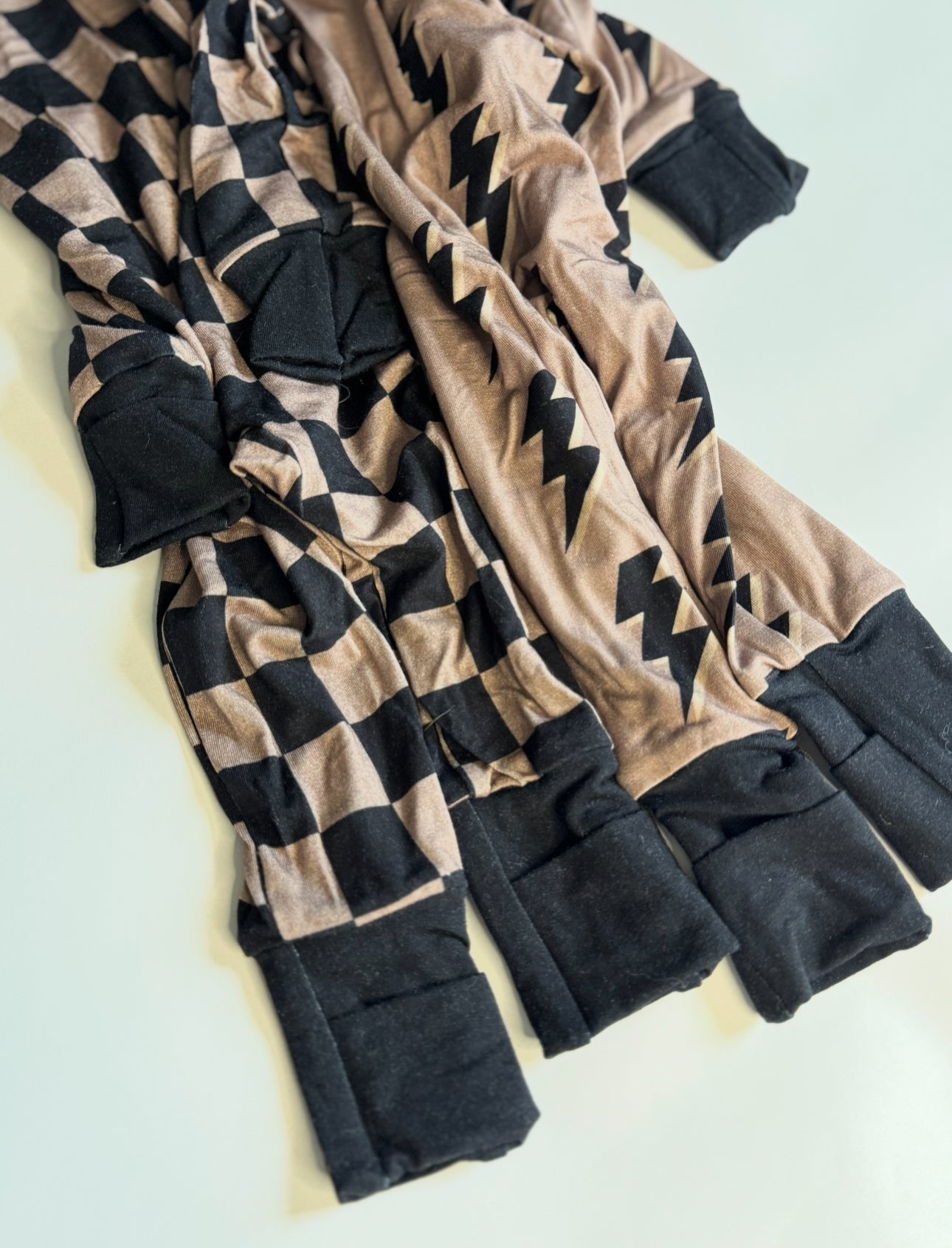 Charcoal Bolts Bamboo Romper