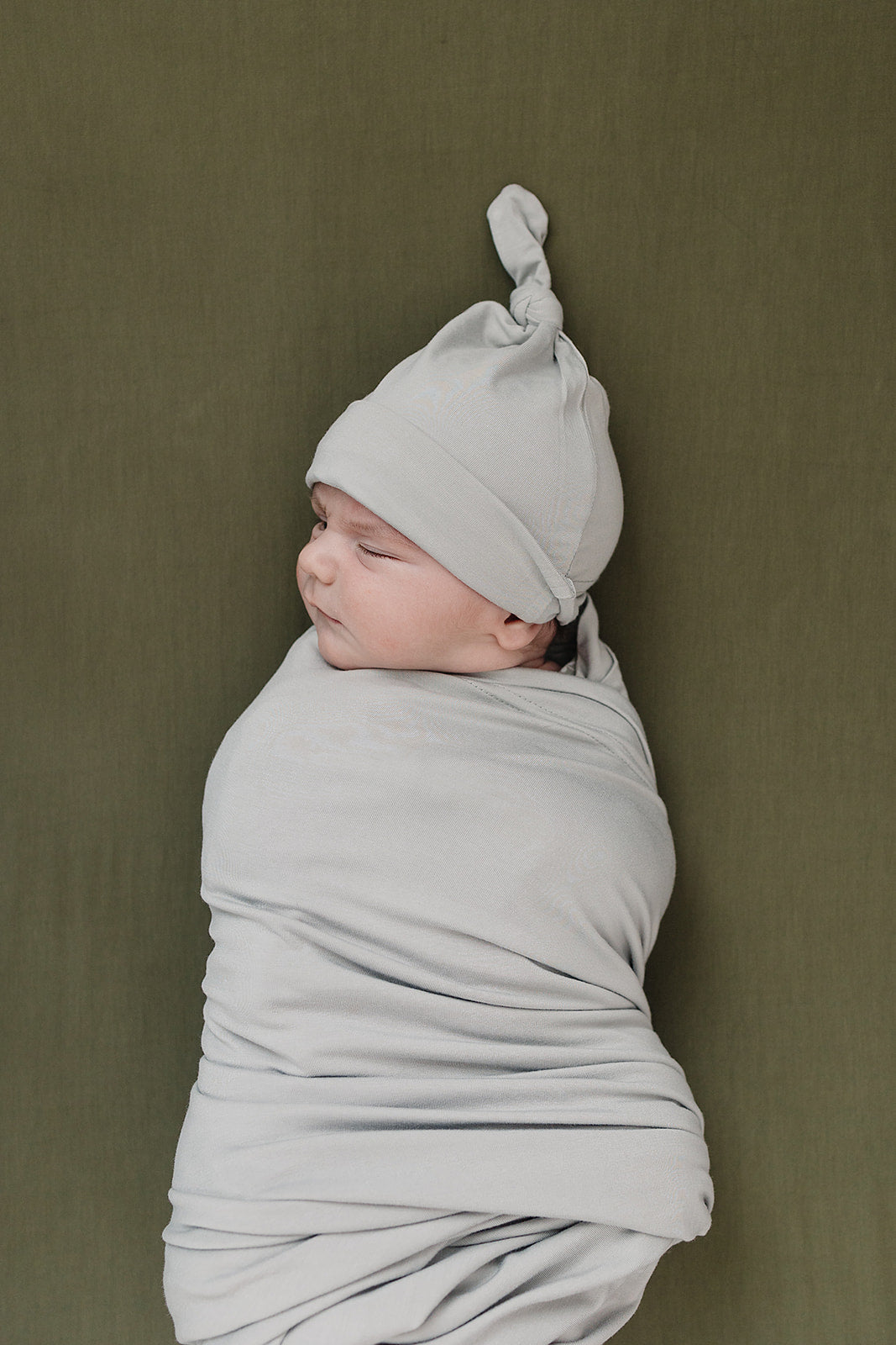 Stone Bamboo Stretch Swaddle