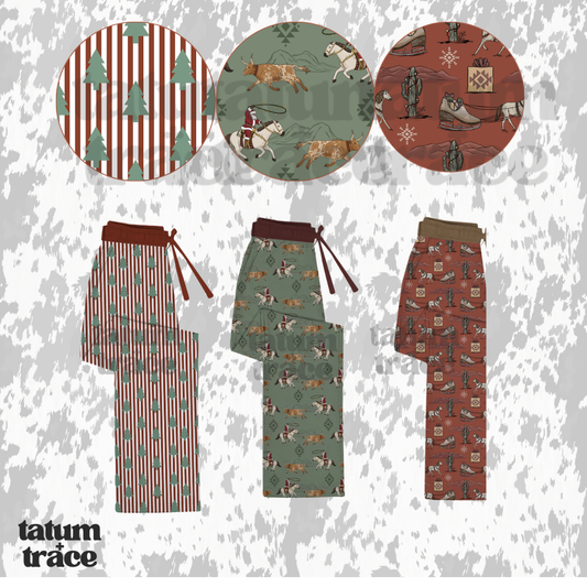 October Preorder Christmas Bamboo - Adult Pants